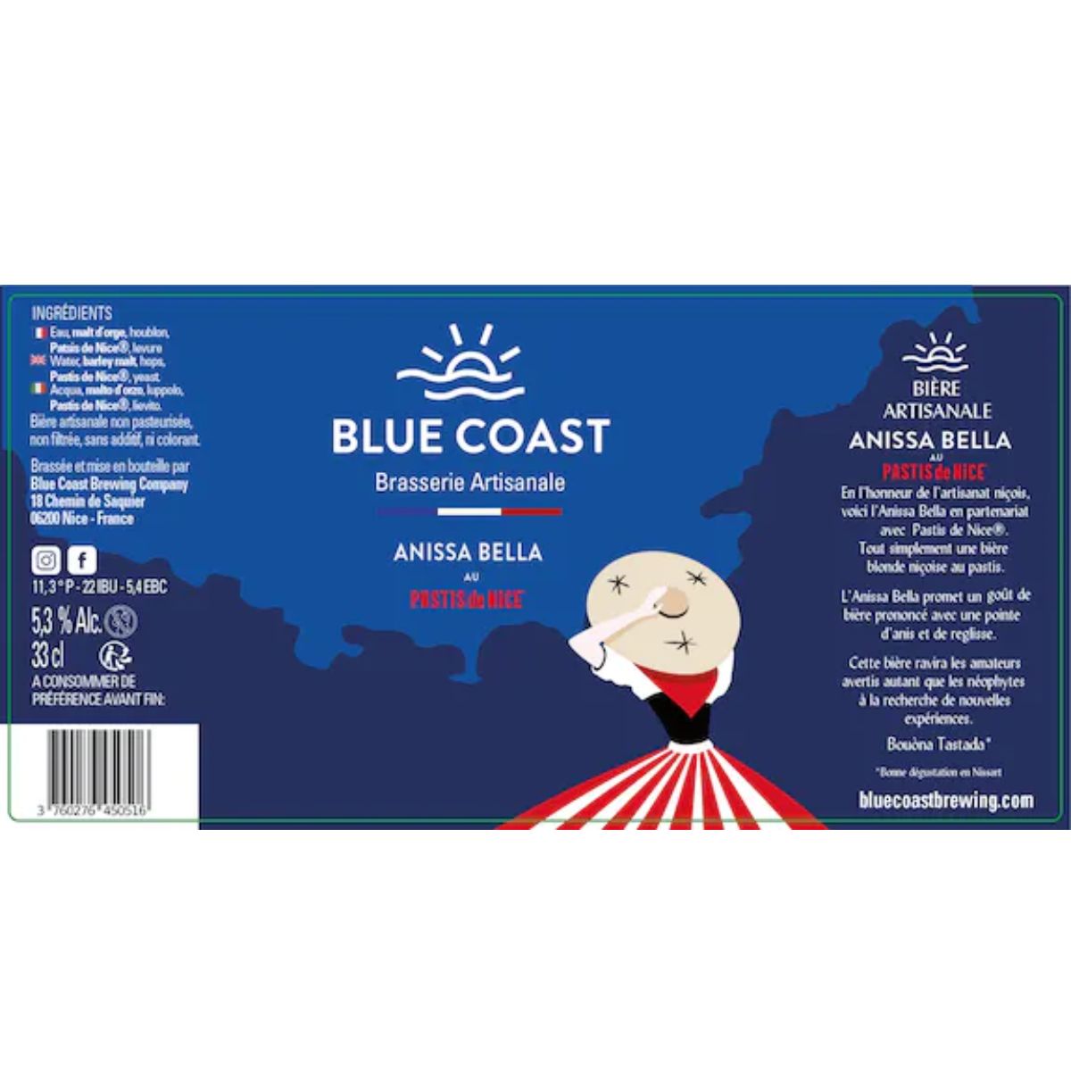 BLUE COAST PASTIS DE NICE