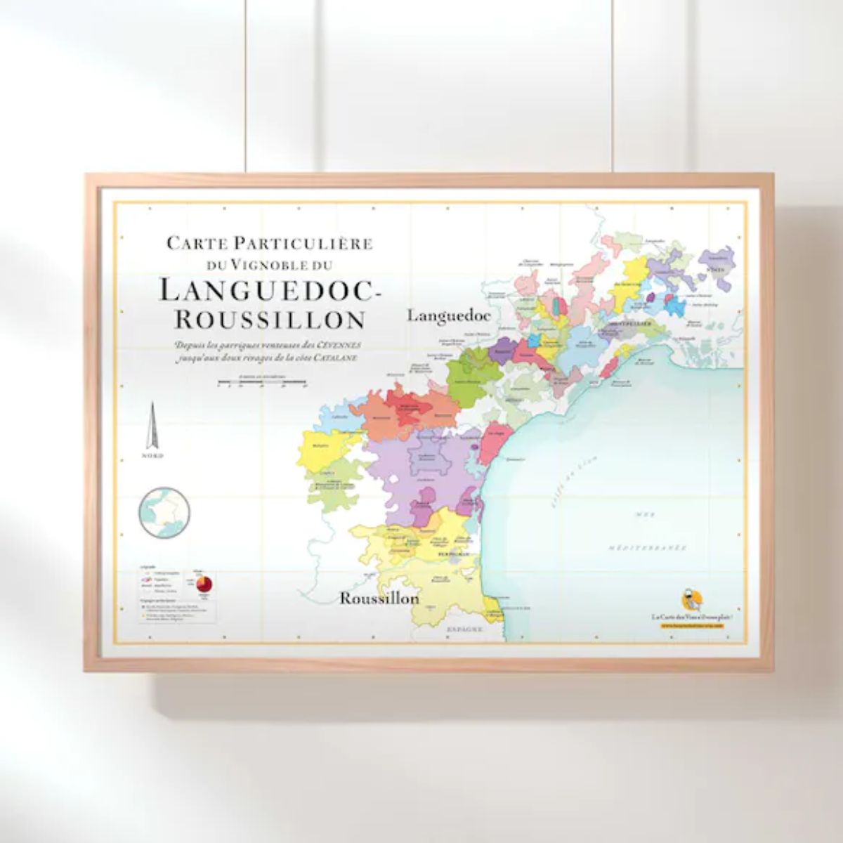 Carte vins du Languedo