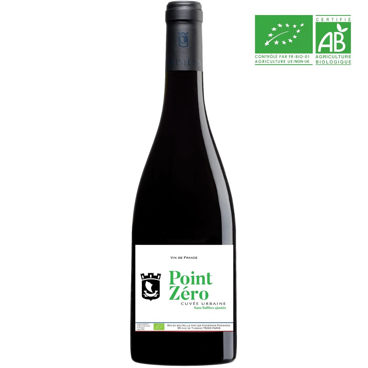 Point Zéro 2020 Sans Sulfites - Les Vignerons Parisiens