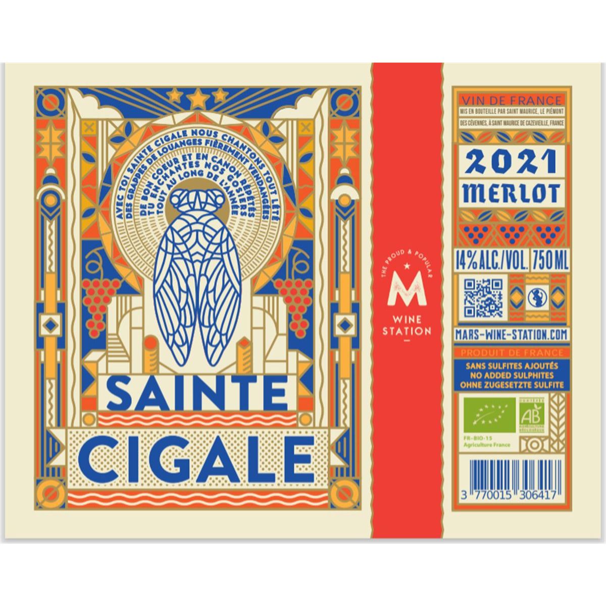 SAINte cigale etiquette