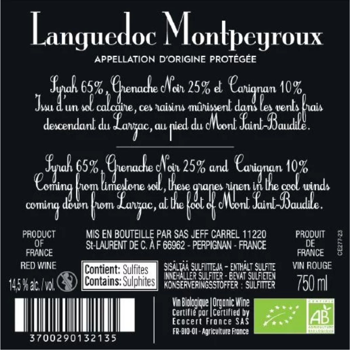 mONTPEyroux carrel contre etiquette