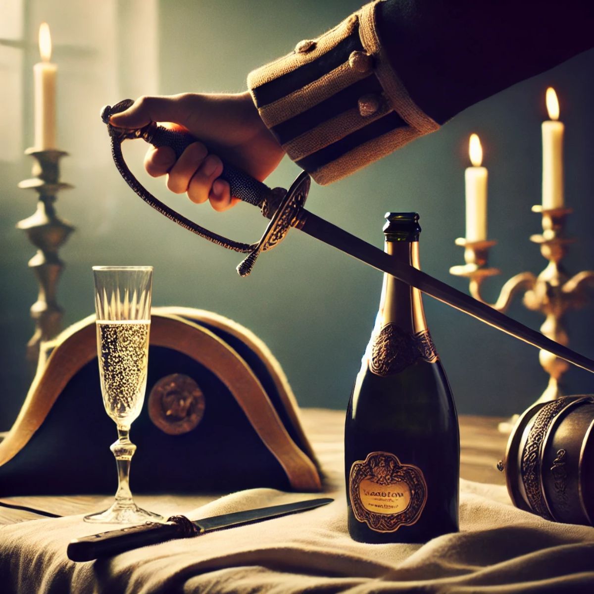 Quelle est l’origine historique du sabrage de champagne ?