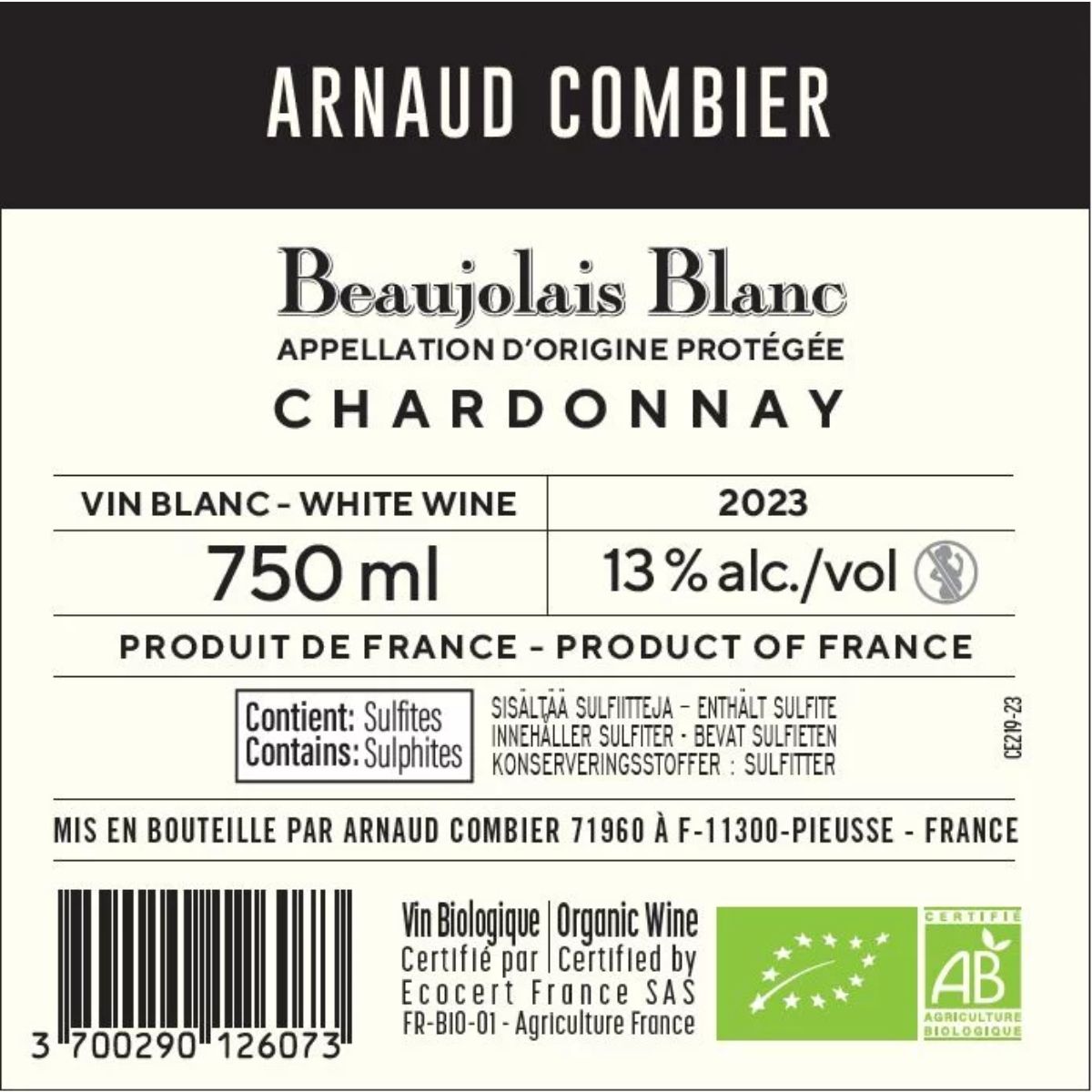 ARNAUD COMBIER BEAUJOLAIS