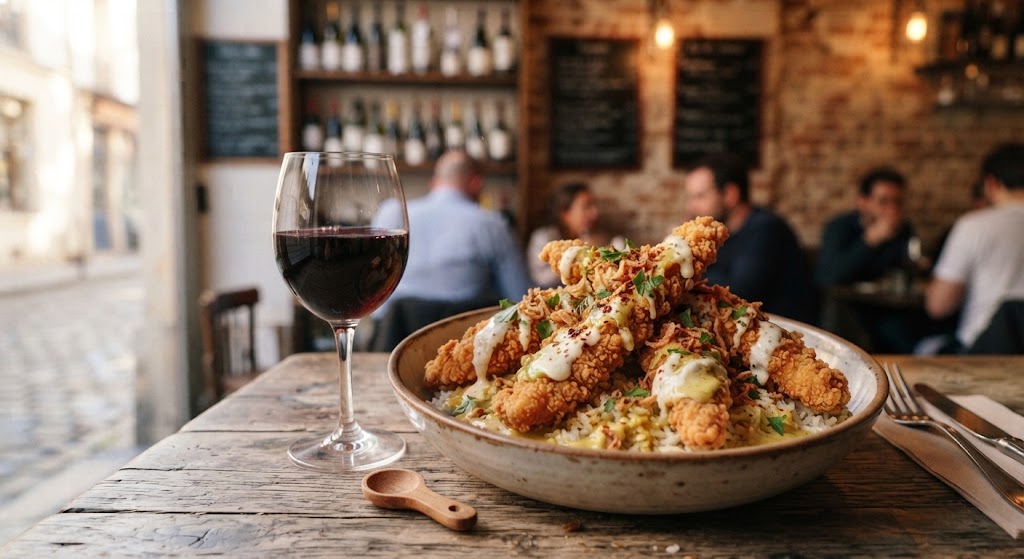 Tasty Crousty : poulet croustillant et accord mets-vins