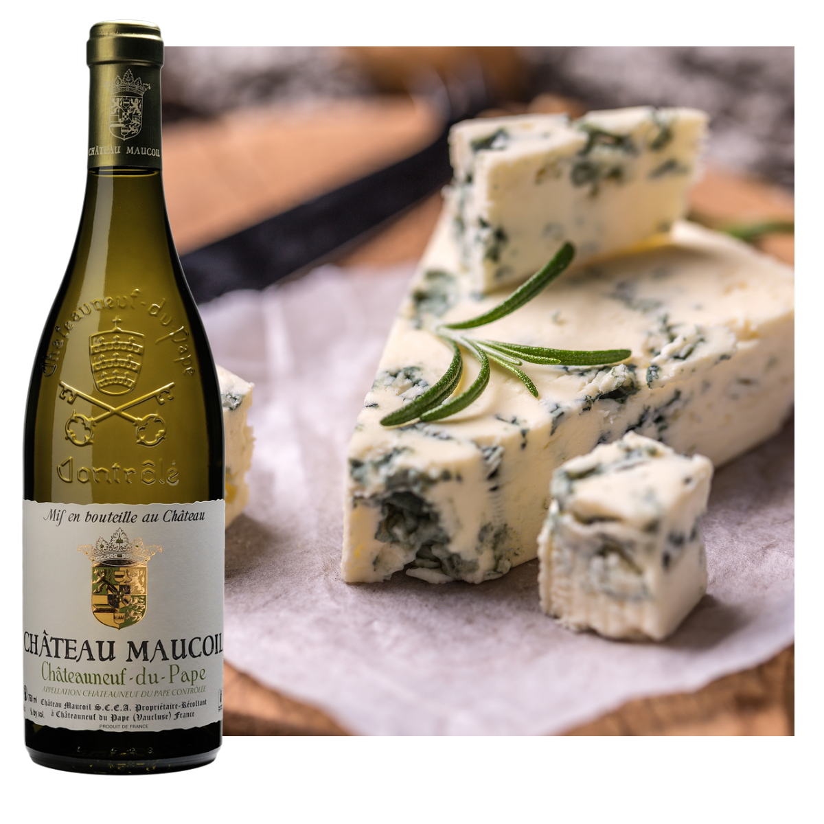 vin avec roquefort