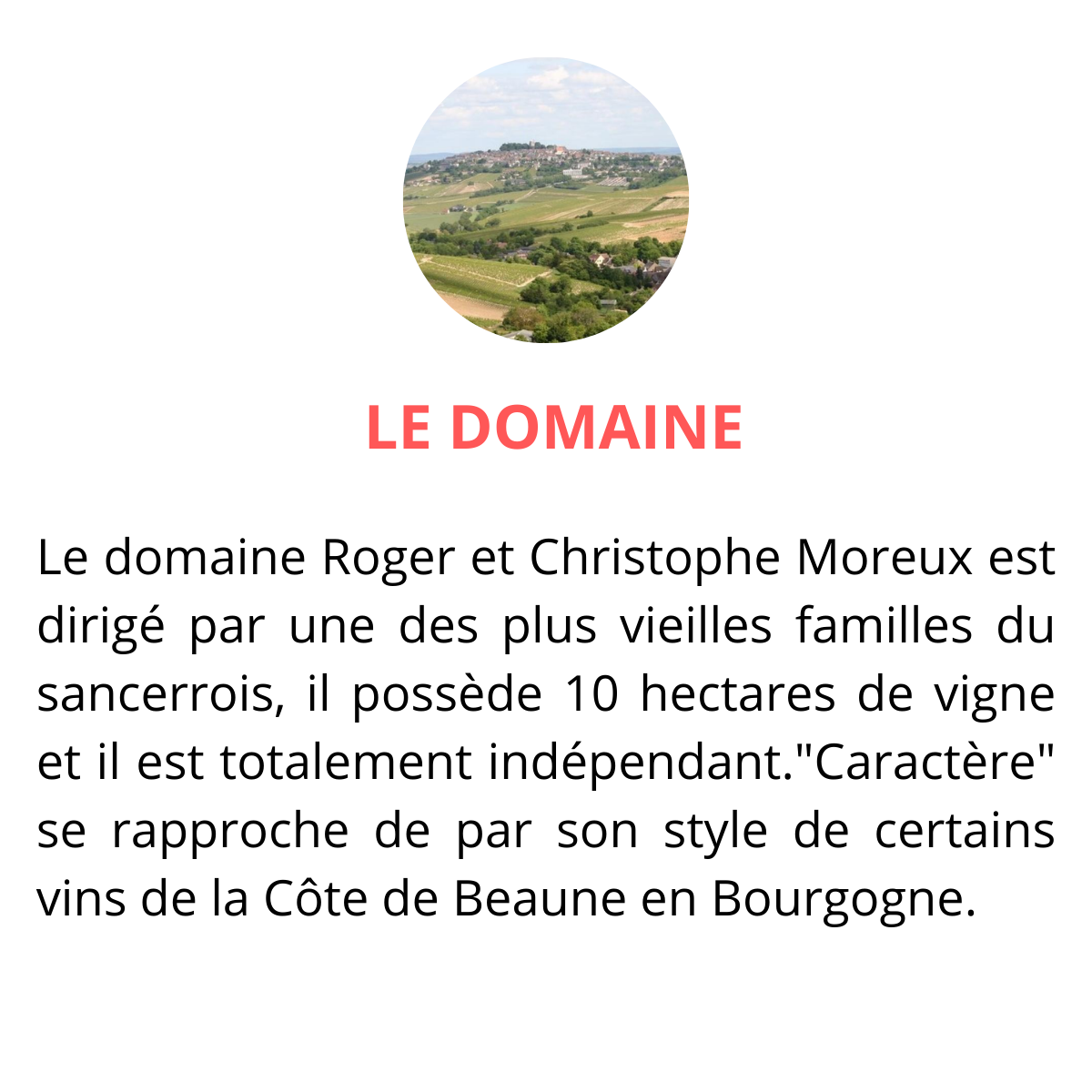 domaine roger et christophe moreux