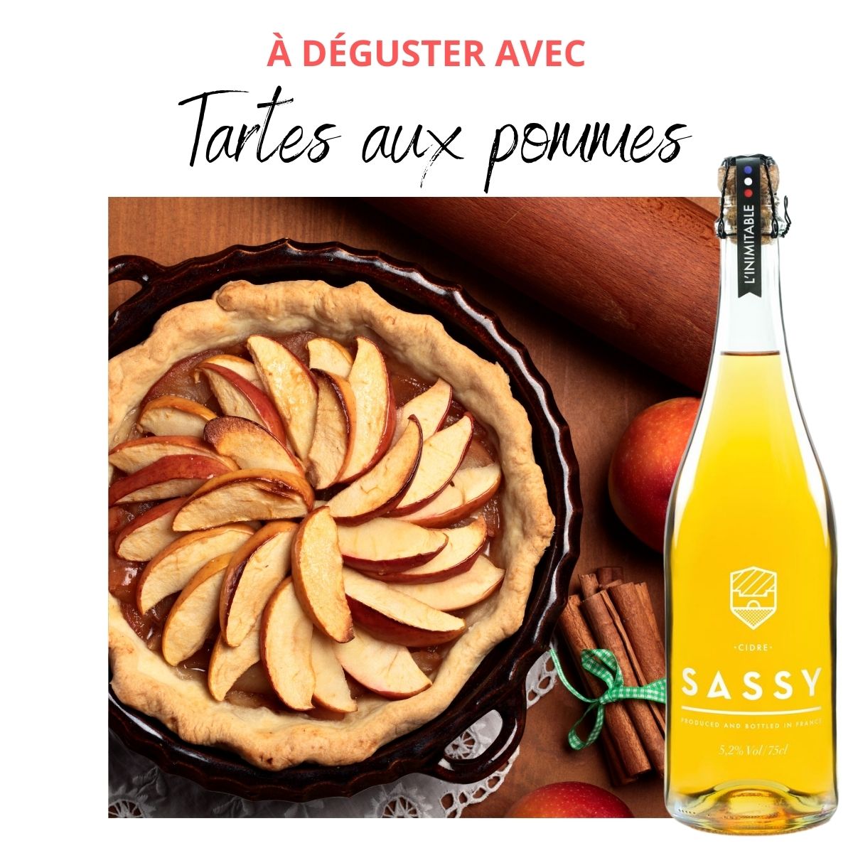 sassy cidre tarte aux pommes