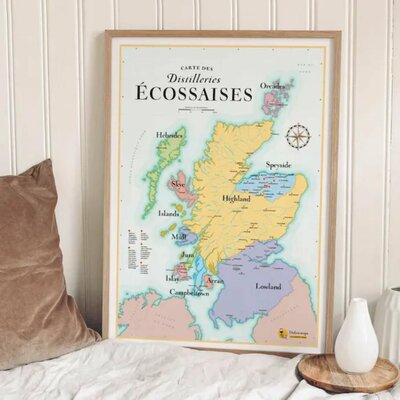 DISTILLERIES écossaises carte