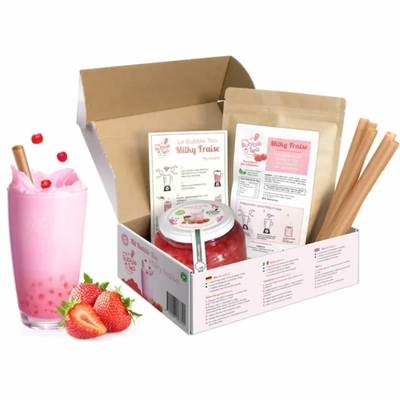 Miky fraise bubble tea
