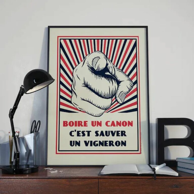 Affiche Déco 50x70cm Sur Le Thème Du Vin Et Des Vignobles - ARTTOR, Neuf, Parfait Pour Le Salon