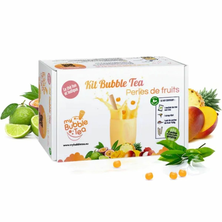 Kit Bubble Tea Mango Fruit Pearls Kit Bubble Tea Vinalia