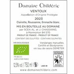 CHILDERIC ventoux sous les etoiles contre etiquette