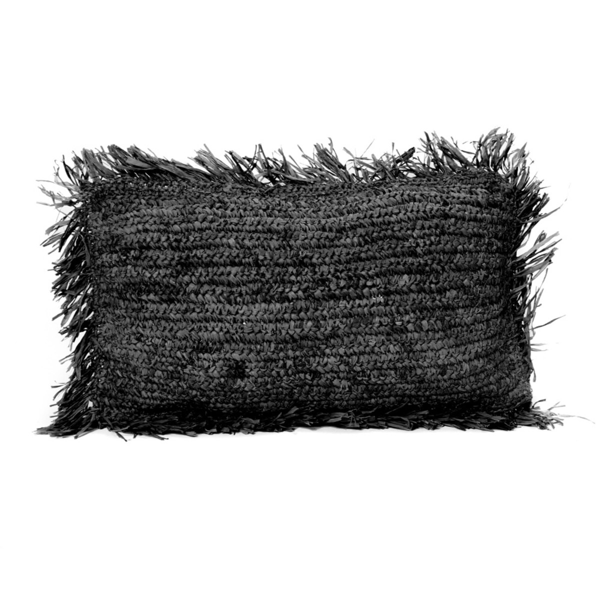 the-raffia-cushion-rectangular-black