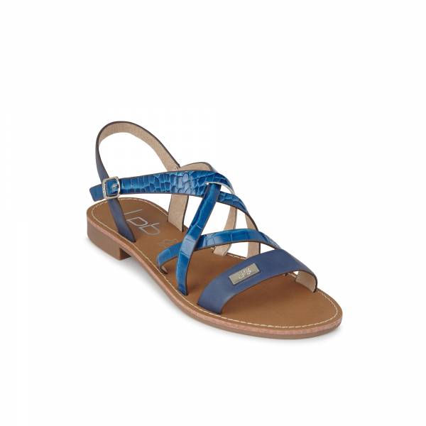 Sandale LPB Bianka bleu croco