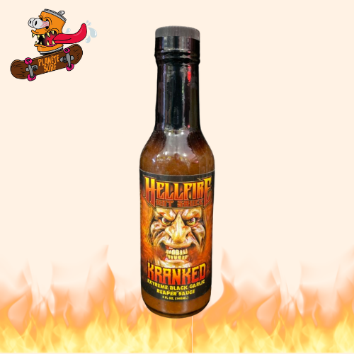 SAUCE HELLFIRE HOT SAUCE KRANKED AIL NOIR 148 ML