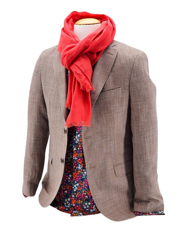 Veste lin beige chiné