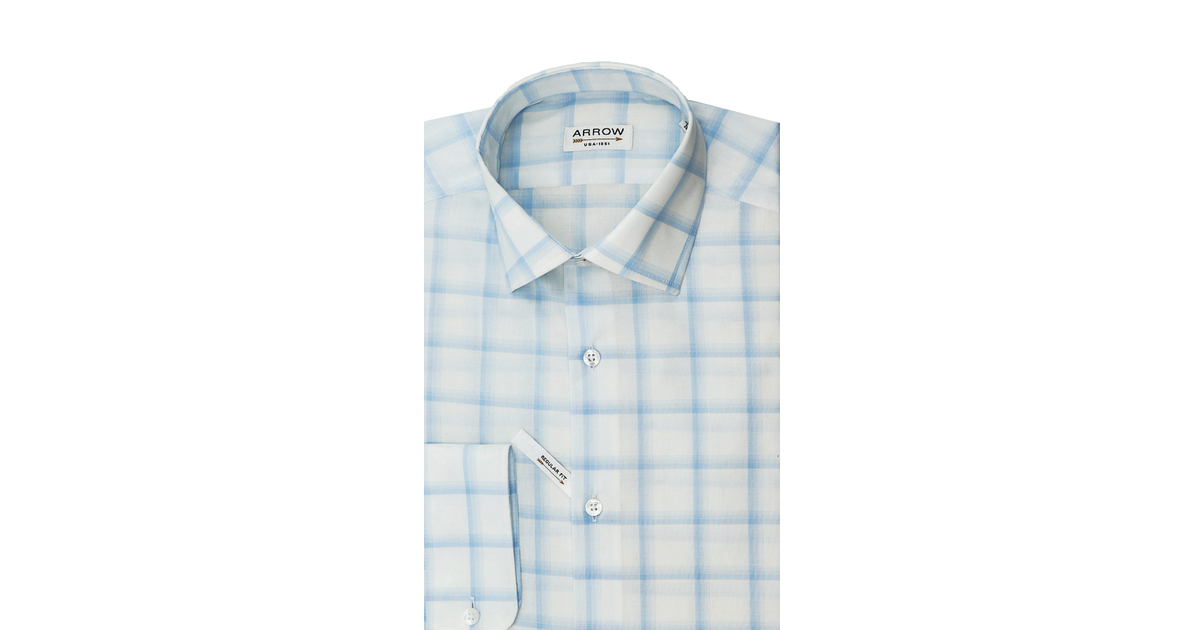 Chemise à carreaux bleu et blanc - Homme - Manches longues - Taille M - Gentleman Farmer - Vêtements