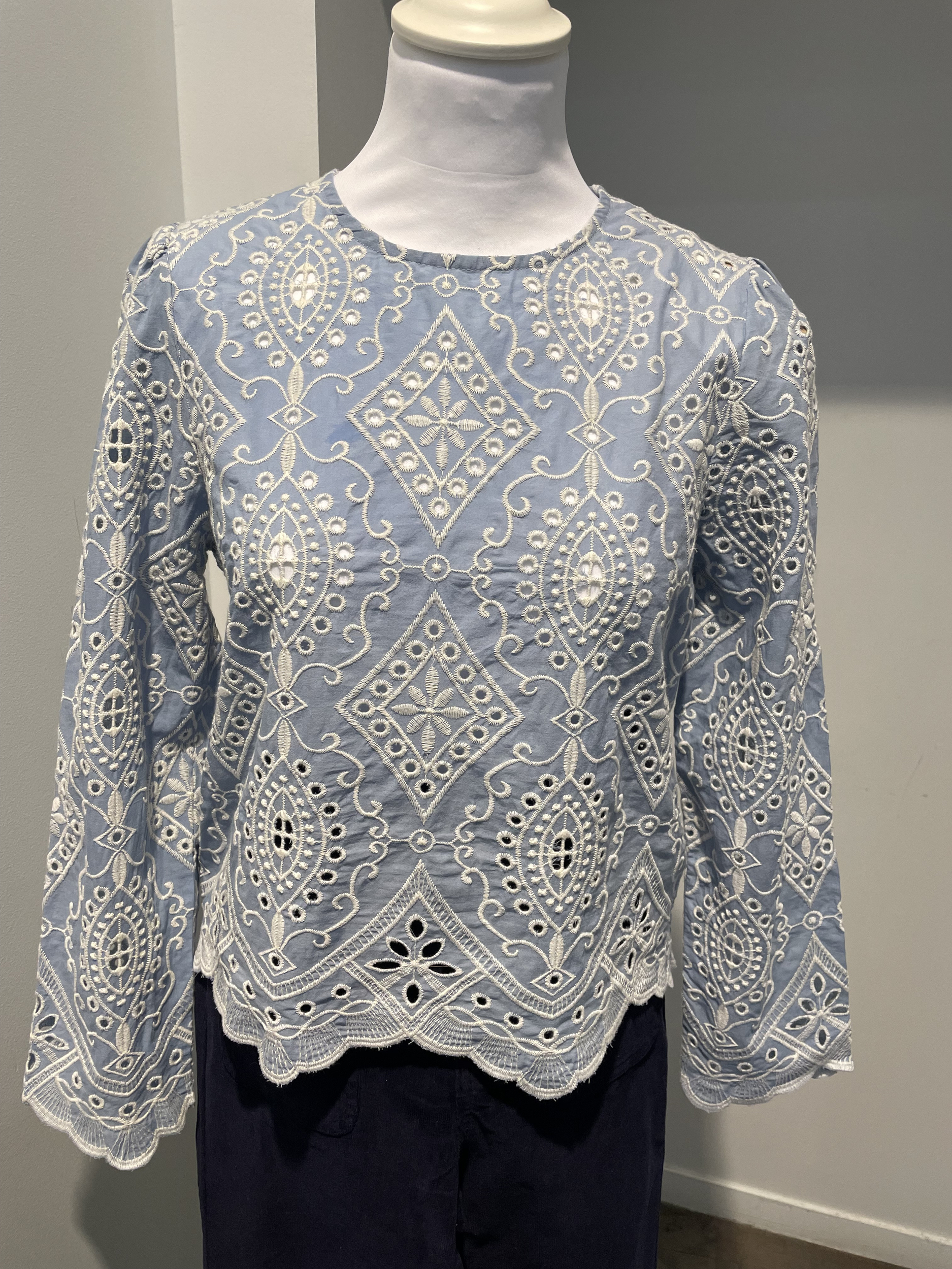 BLOUSE BLEU CIEL 2