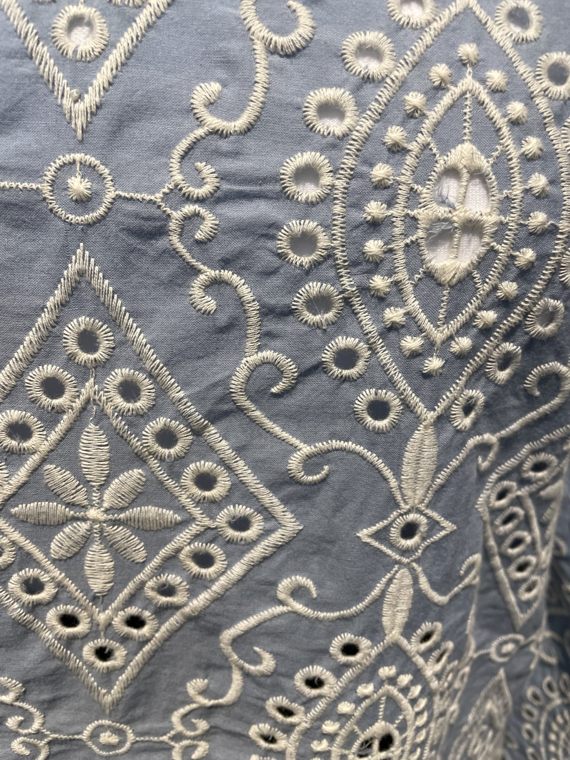 BLOUSE BLEU CIEL