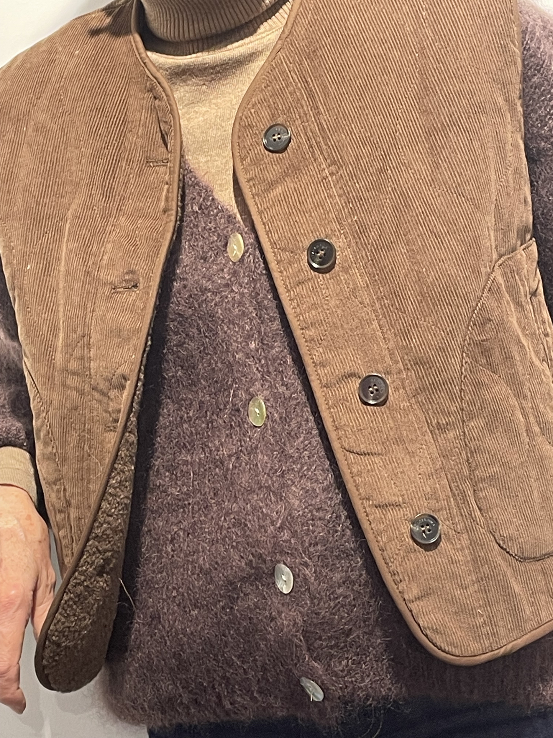 GILET REVERSIBLE MARRON 2