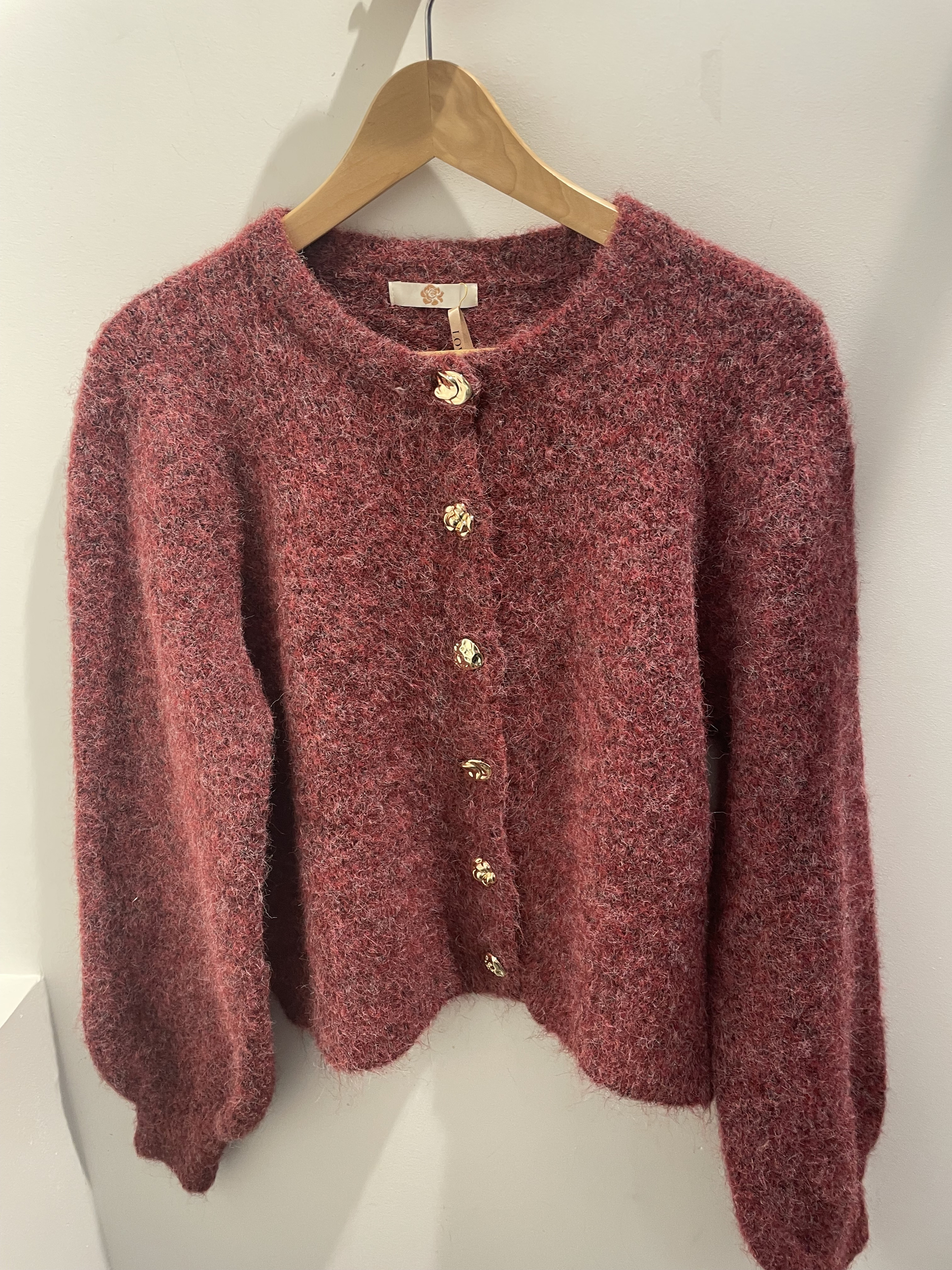 CARDIGAN BORDEAUX 2