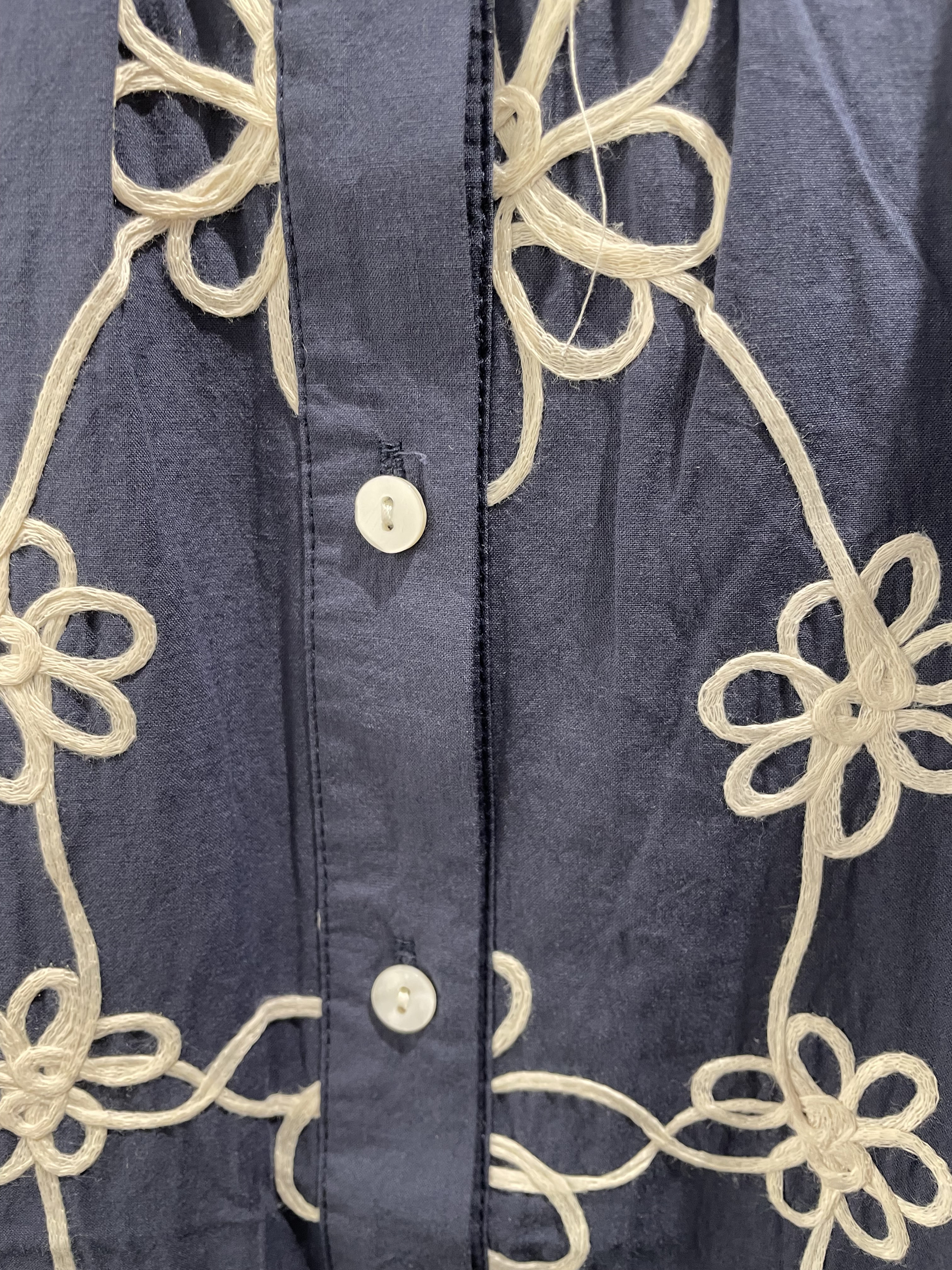 BLOUSE BRODEE MARINE 1