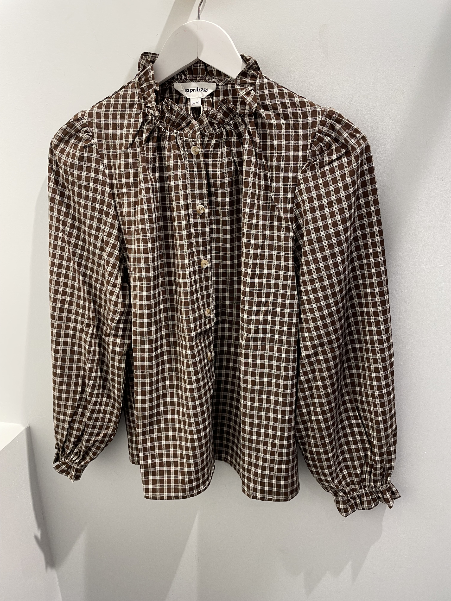 CHEMISE CARREAUX CHOCOLAT