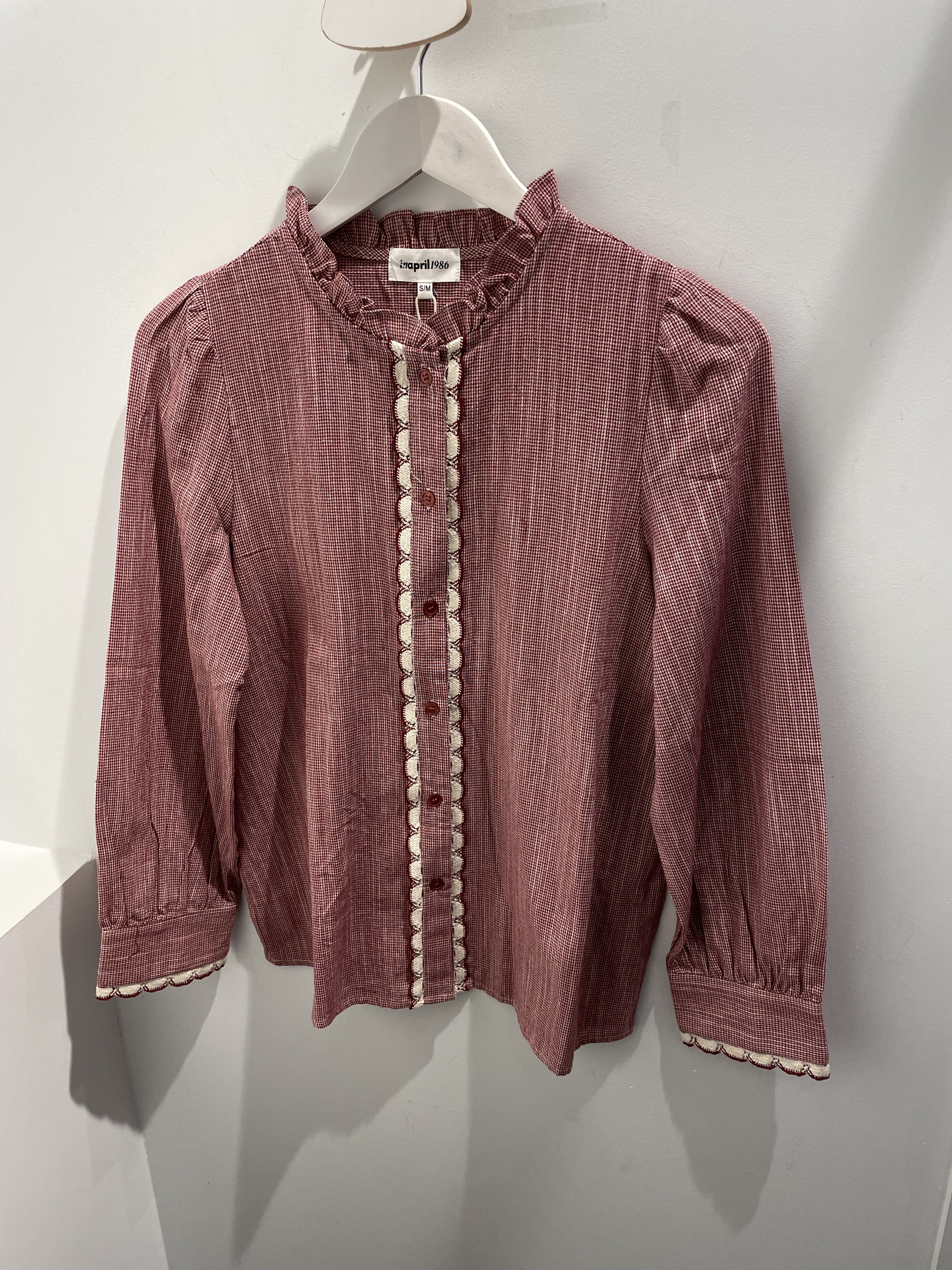 CHEMISE A CARREAUX BORDEAUX 2