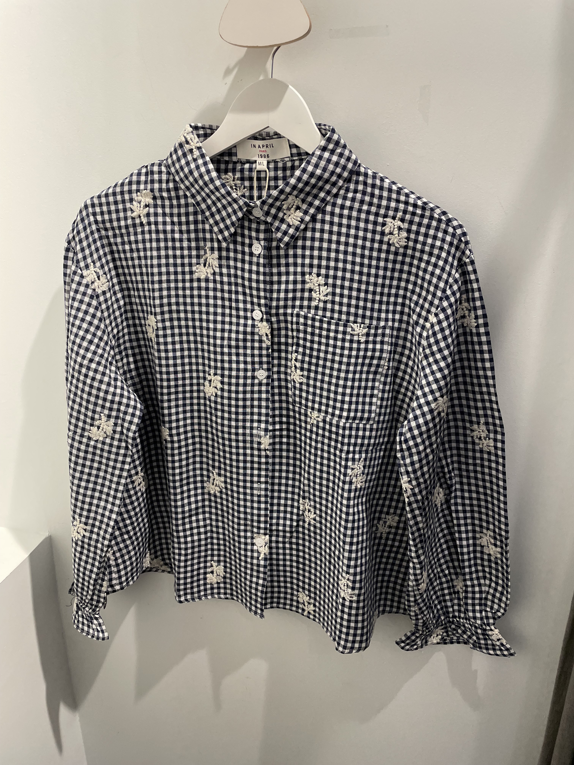 CHEMISE A CARREAUX BRODEE 3