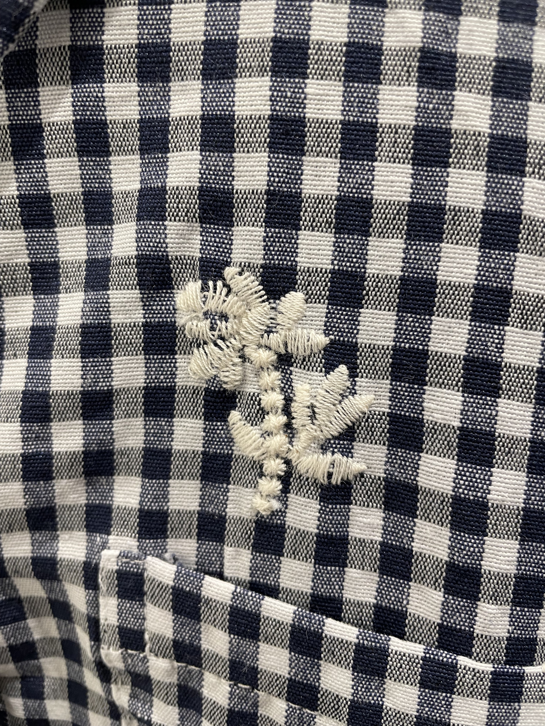 CHEMISE A CARREAUX BRODEE 2