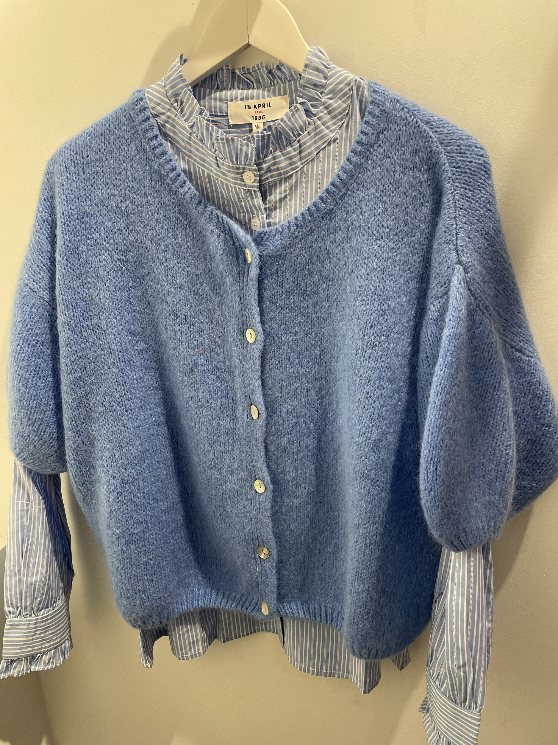 CARDIGAN BLEU CIEL 2