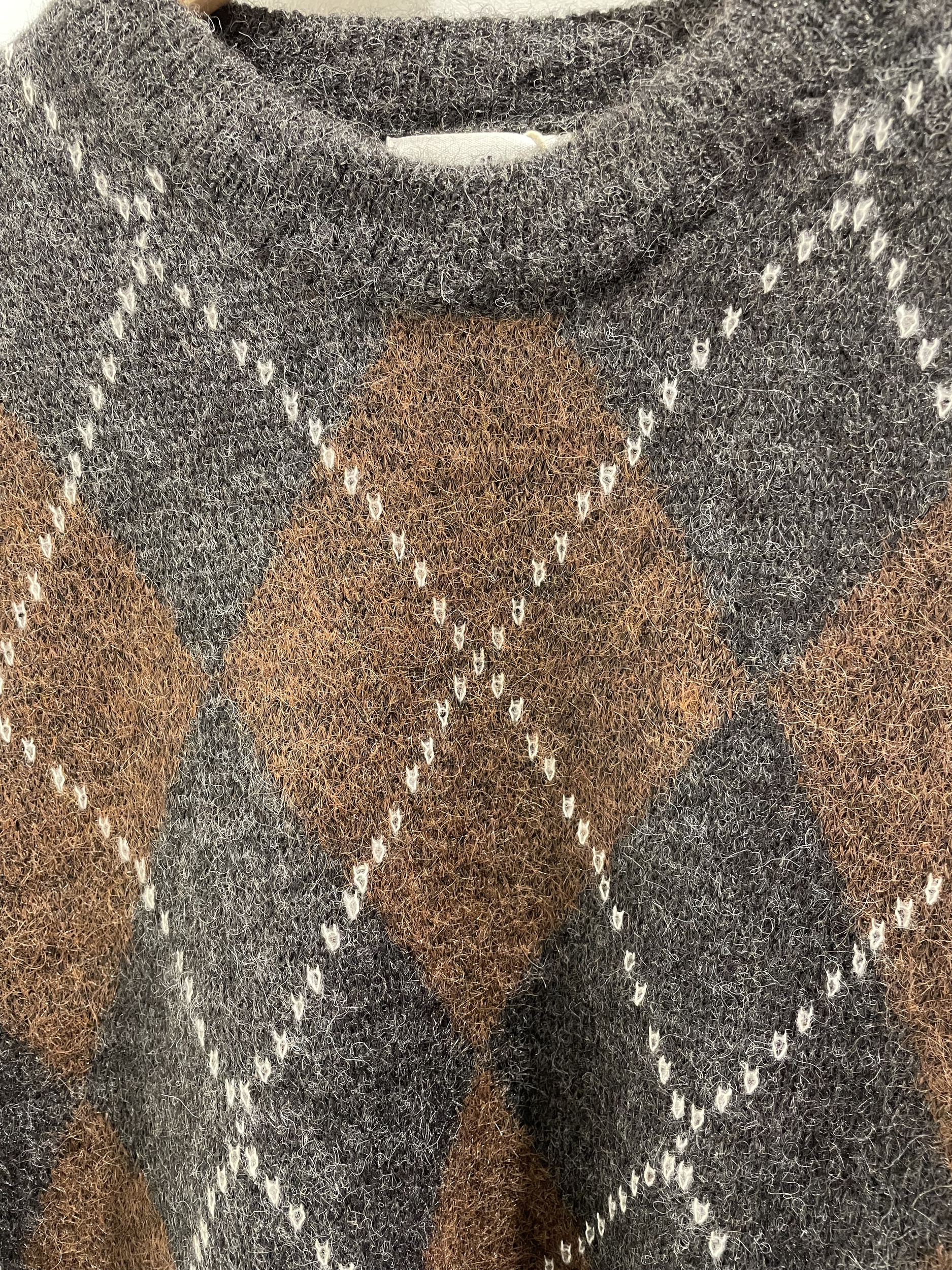 PULL JACQUARD MARRON 2