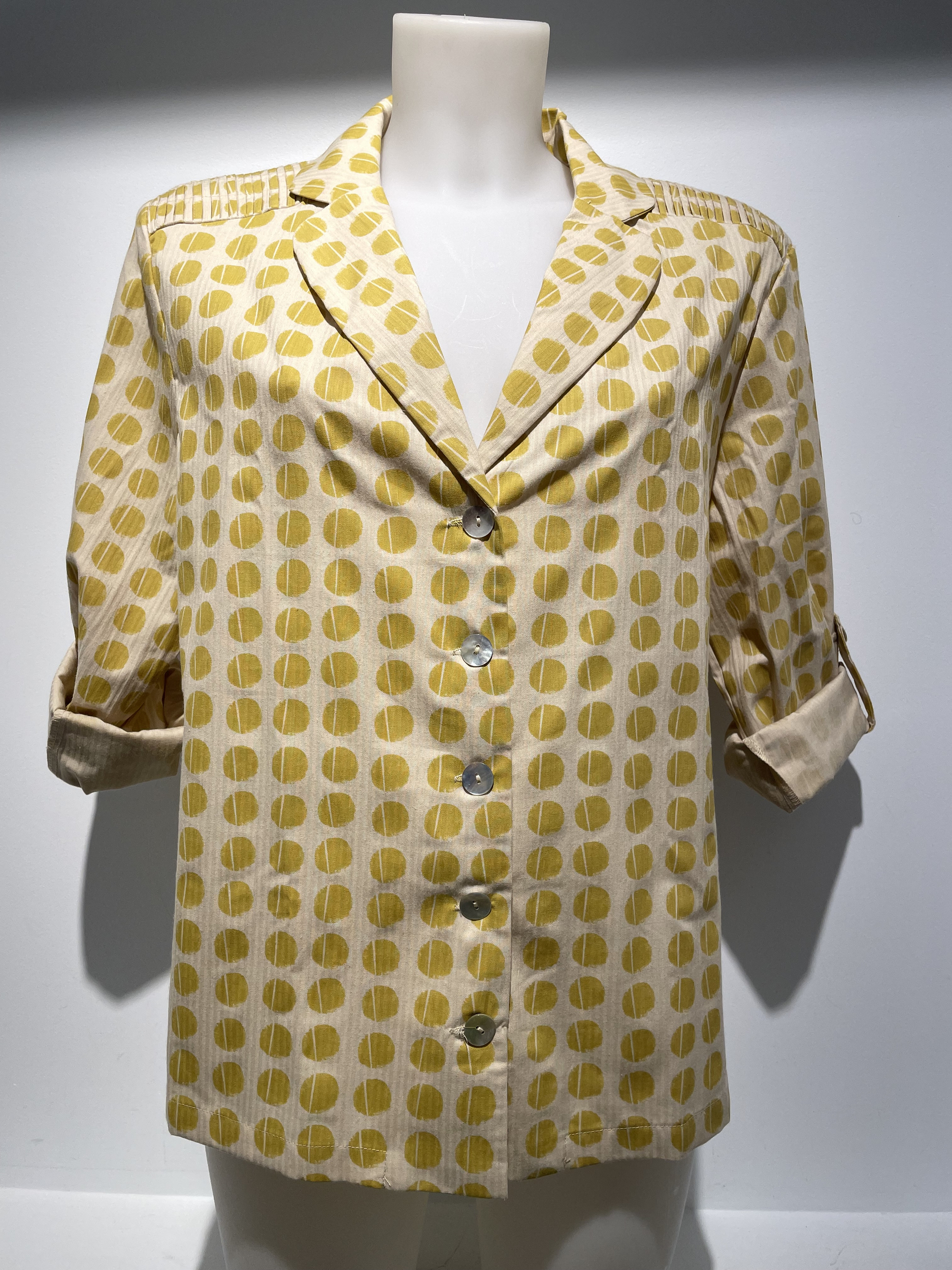 BLOUSE A POIS JAUNES