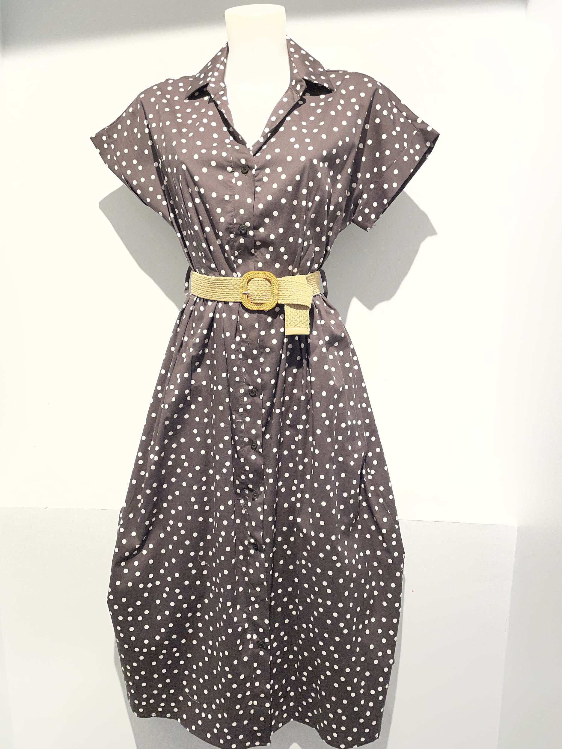ROBE A POIS CHOCOLAT 2