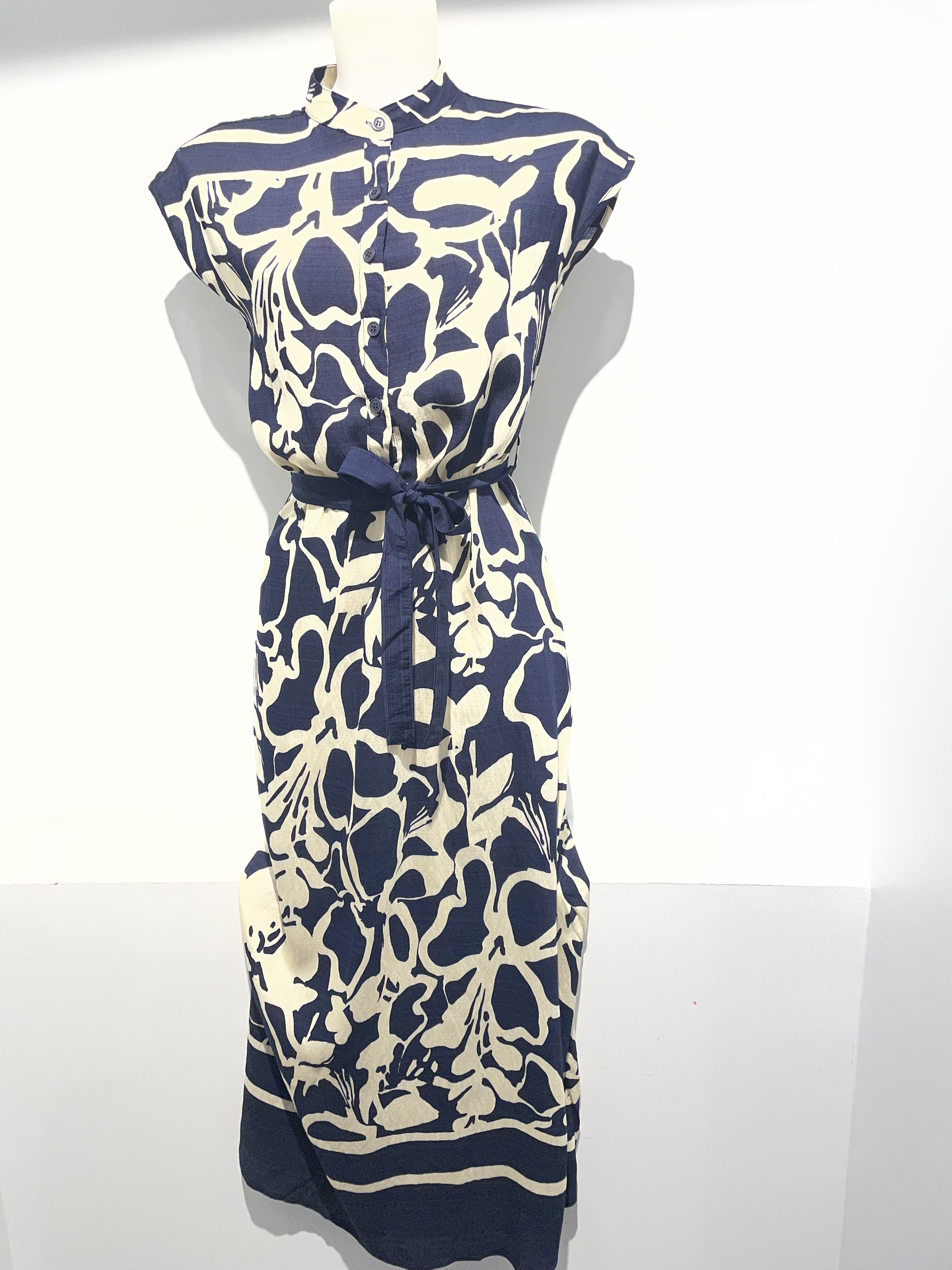 ROBE IMPRIMEE BLEU MARINE SKATIE 2