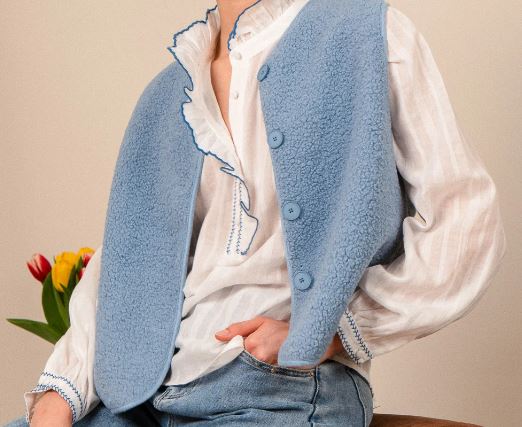 GILET BLEU 1