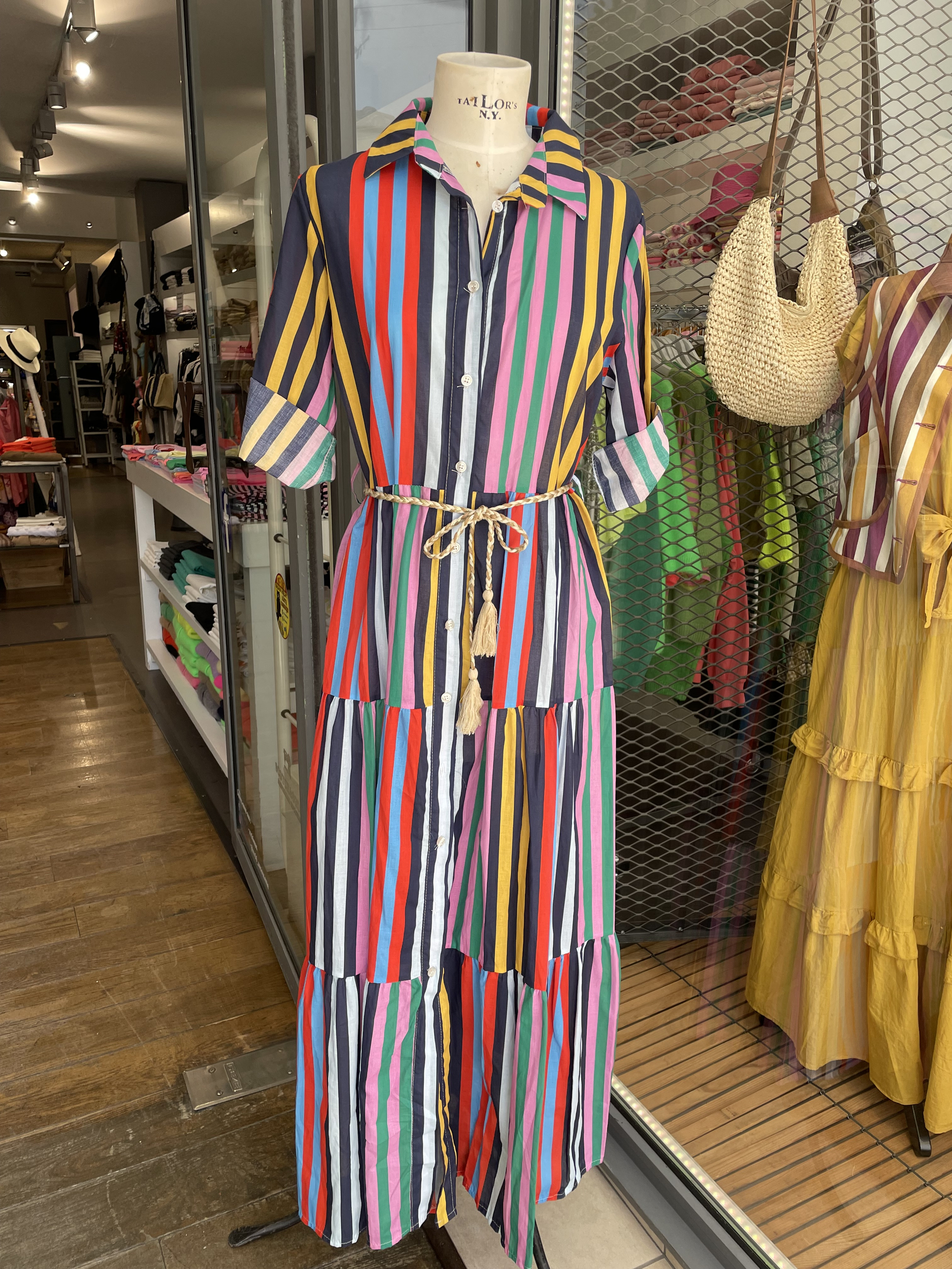 ROBE RAYEE JAUNE 2