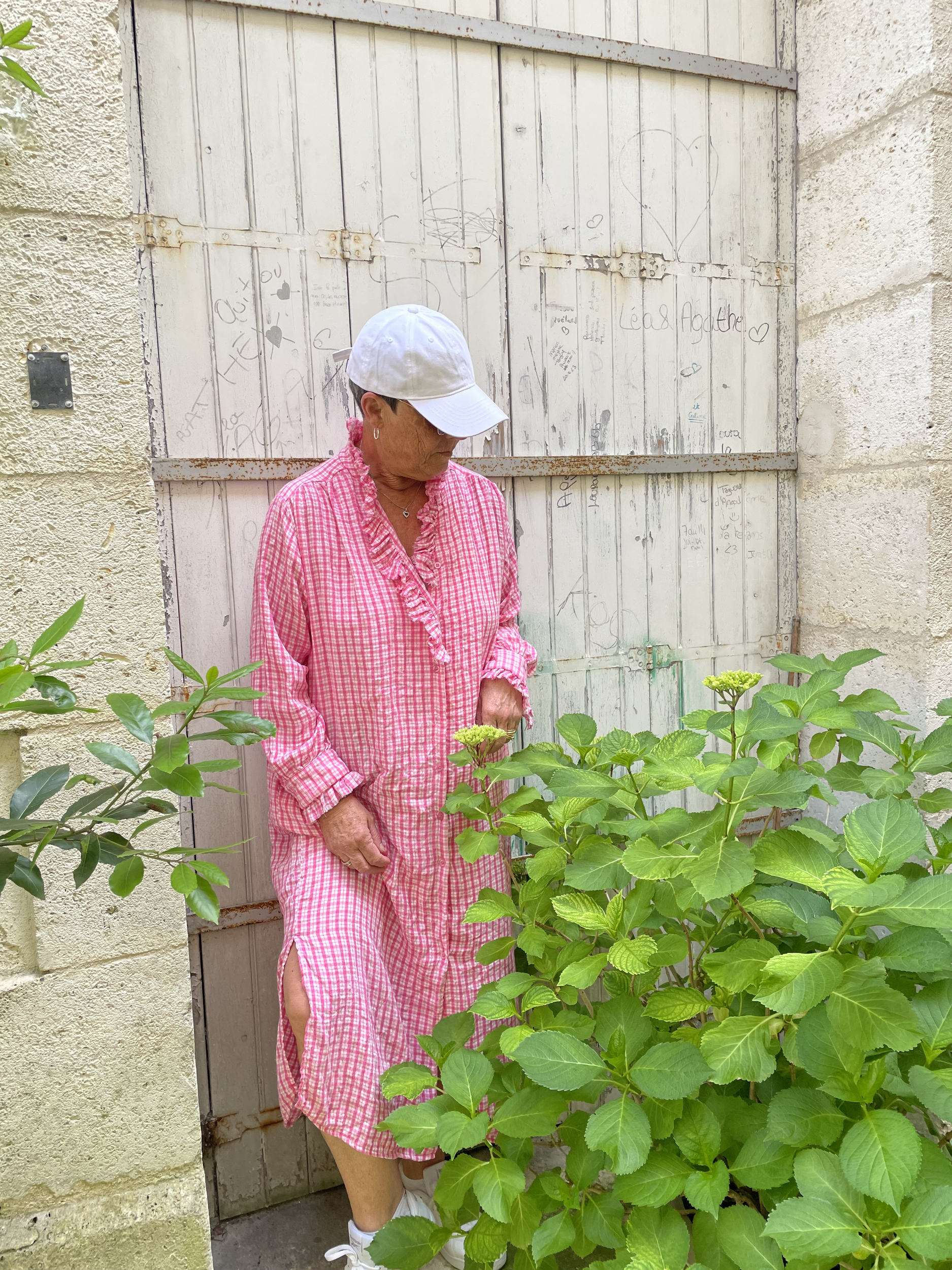 ROBE CARREAUX ROSES 3