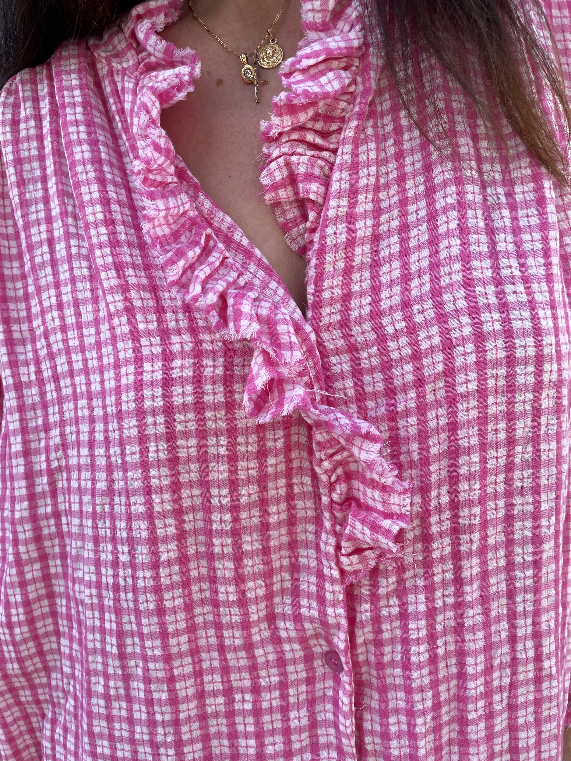 ROBE CARREAUX ROSES 1