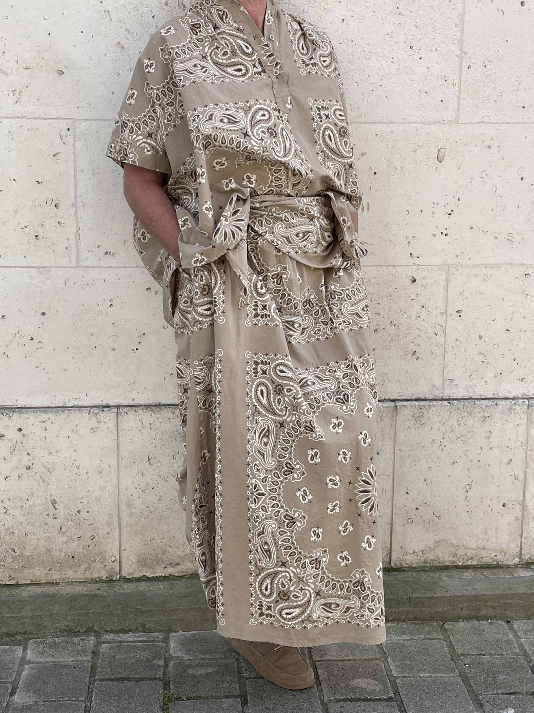 JUPE BANDANNA BEIGE 1