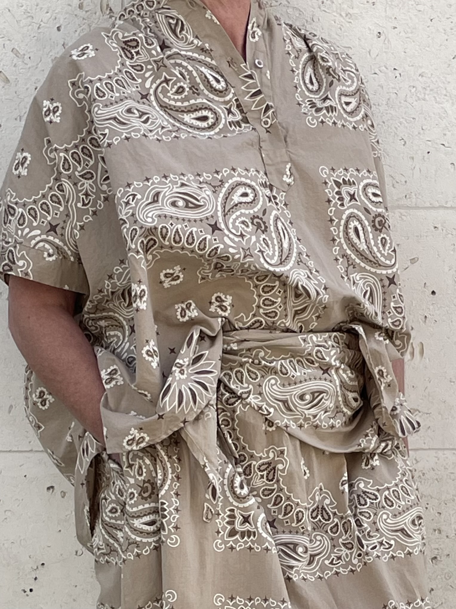 CHEMISE BANDANA BEIGE