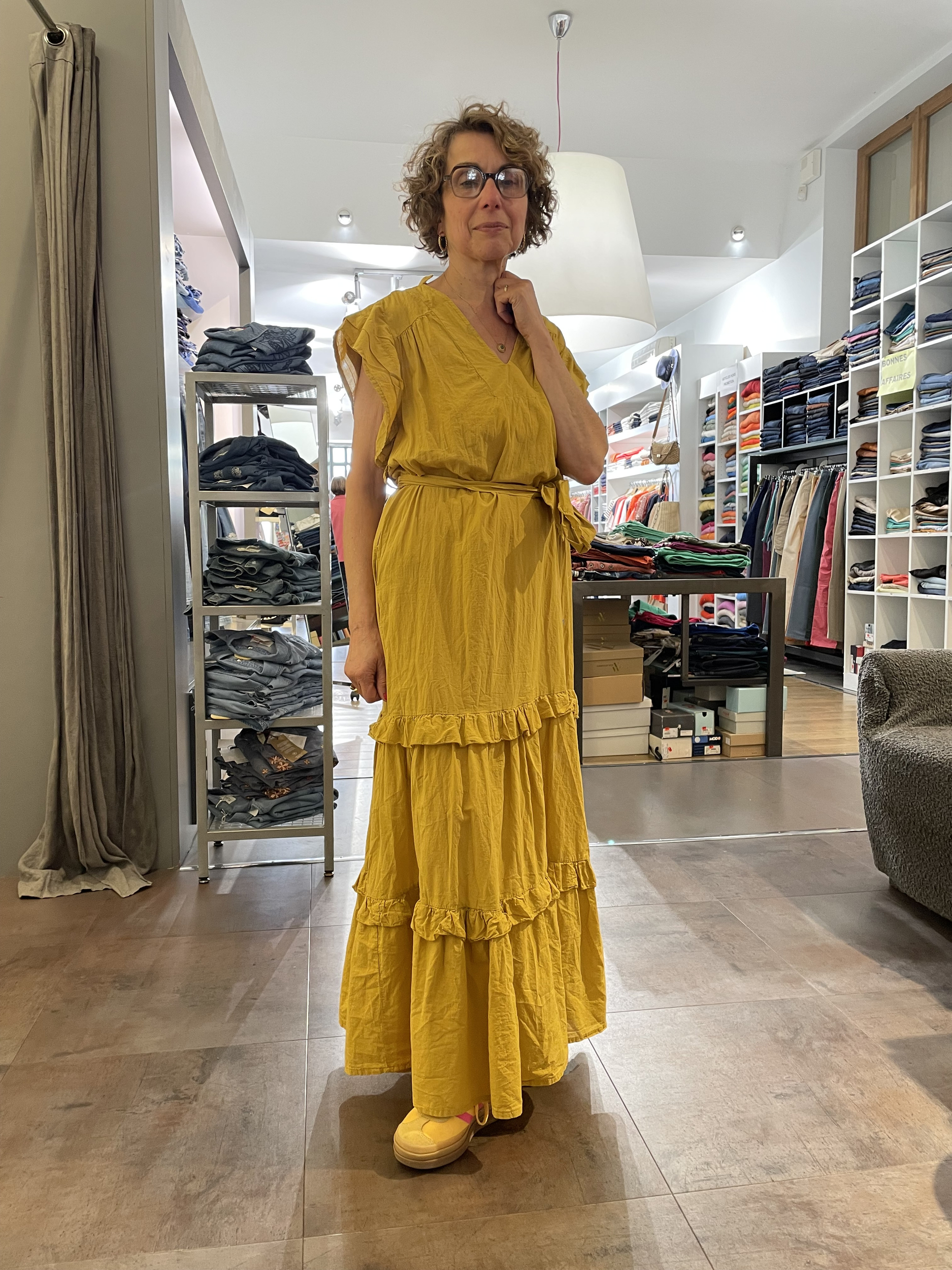 ROBE MOUTARDE 1