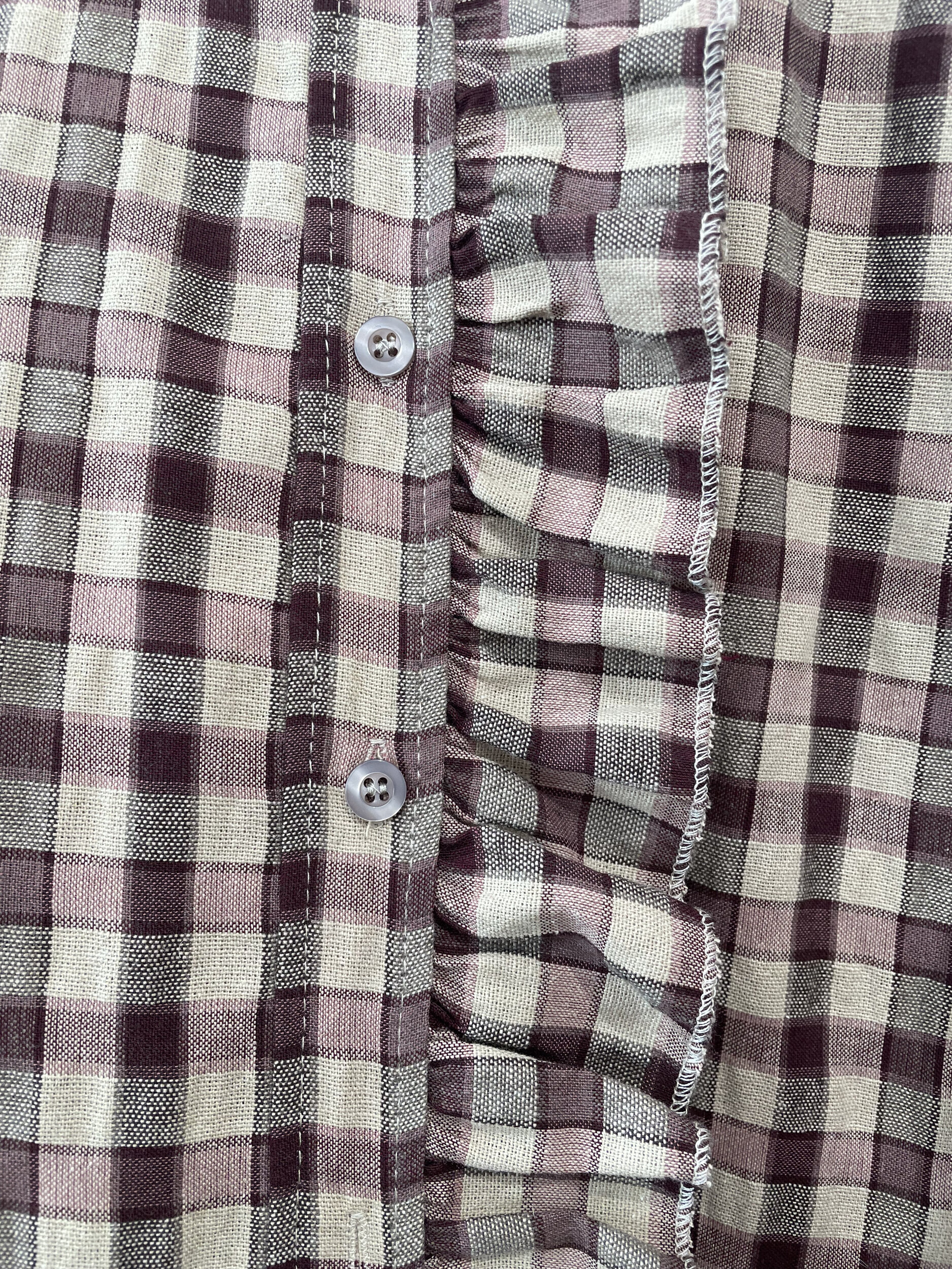 CHEMISE A CARREAUX BORDEAUX 2
