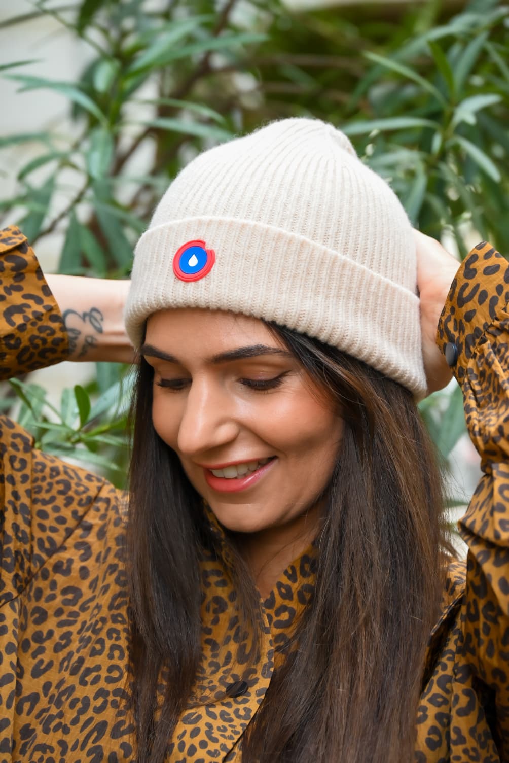 BONNET FLOTTE ECRU