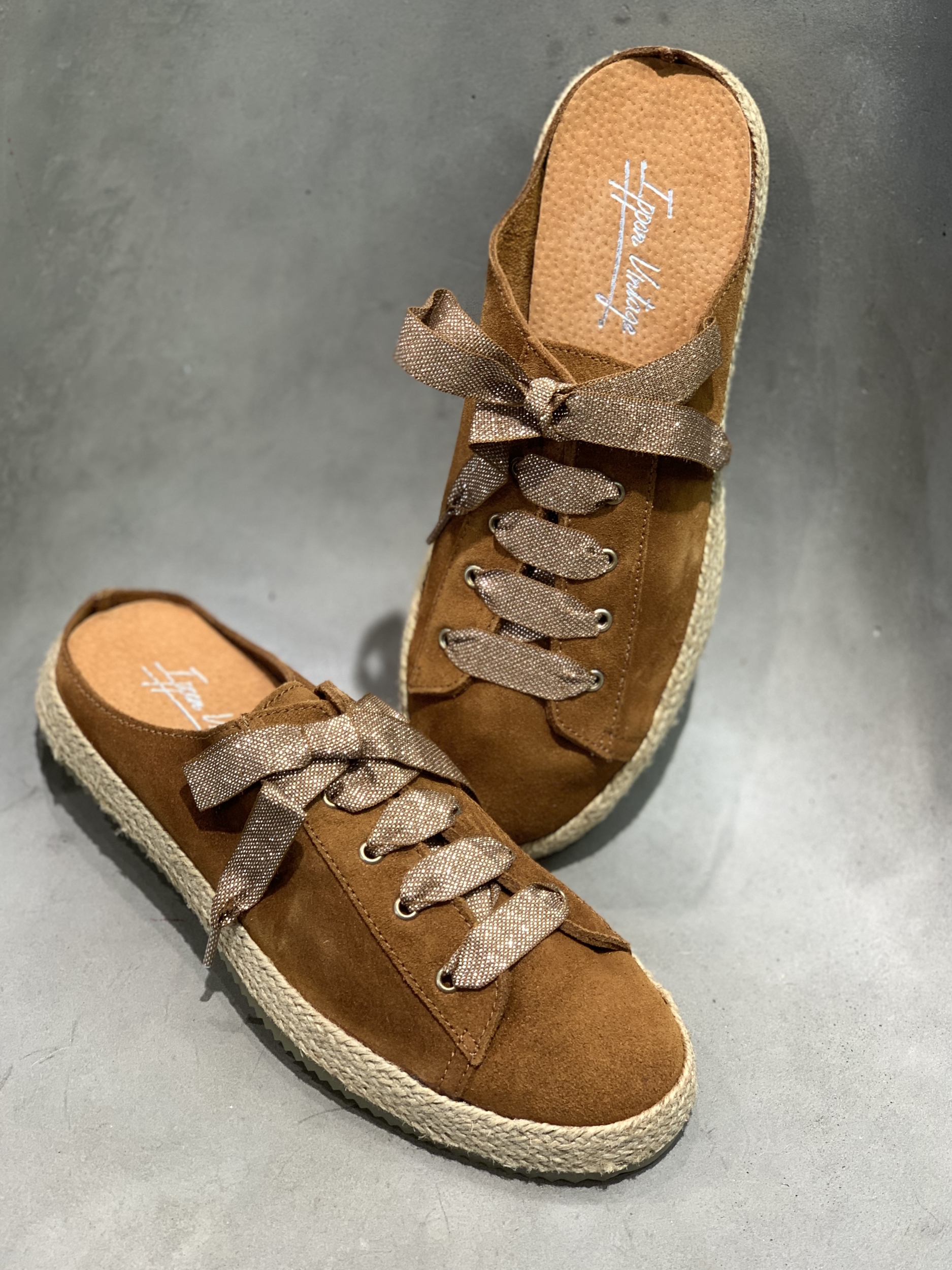 ESPADRILLES LACETS CAB DREAM CAMEL Ippon Vintage Chaussures