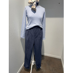 PANTALON VELOURS BLEU