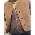 GILET REVERSIBLE MARRON 2