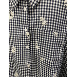 CHEMISE A CARREAUX BRODEE