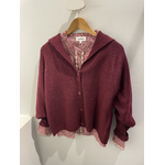 GILET COL MARIN BORDEAUX 2