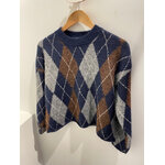 PULL JACQUARD BLEU